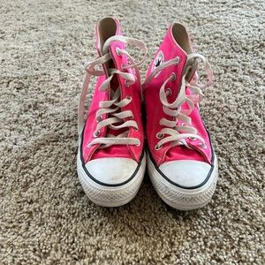 Pink Converse High-Top Sneakers